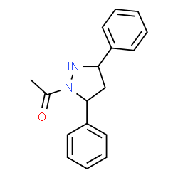 ChemSpider 2D Image | 1-Acetyl-3,5-diphenylpyrazolidine | C17H18N2O