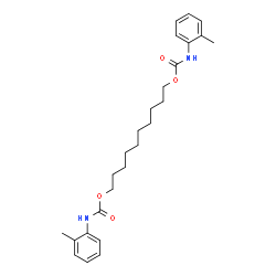 ChemSpider 2D Image | 1,10-Decanediyl bis[(2-methylphenyl)carbamate] | C26H36N2O4
