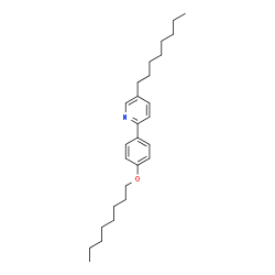 ChemSpider 2D Image | 5-Octyl-2-(4-octyloxy-phenyl)-pyridine | C27H41NO