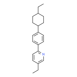 ChemSpider 2D Image | 5-Ethyl-2-[4-(4-ethylcyclohexyl)phenyl]pyridine | C21H27N