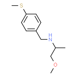 ChemSpider 2D Image | 1-Methoxy-N-[4-(methylsulfanyl)benzyl]-2-propanamine | C12H19NOS