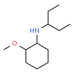 ChemSpider 2D Image | 2-Methoxy-N-(3-pentanyl)cyclohexanamine | C12H25NO