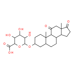 ChemSpider 2D Image | 11,17-Dioxoandrostan-3-yl hexopyranosiduronic acid | C25H36O9