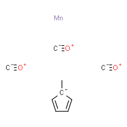ChemSpider 2D Image | carbon monoxide; manganese; 5-methylcyclopenta-1,3-diene | C9H7MnO3