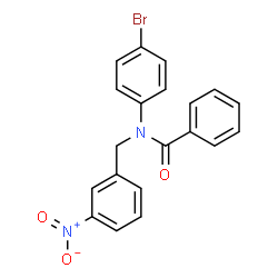 ChemSpider 2D Image | N-(4-Bromophenyl)-N-(3-nitrobenzyl)benzamide | C20H15BrN2O3