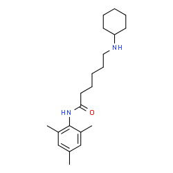 ChemSpider 2D Image | 6-(Cyclohexylamino)-N-mesitylhexanamide | C21H34N2O