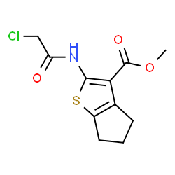 ChemSpider 2D Image | methyl 2-(2-chloroacetamido)-4H,5H,6H-cyclopenta[b]thiophene-3-carboxylate | C11H12ClNO3S
