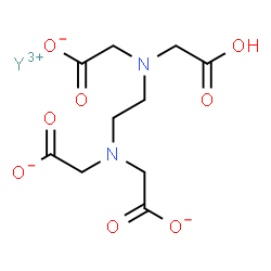 ChemSpider 2D Image | Yttrium 2,2'-({2-[(carboxylatomethyl)(carboxymethyl)amino]ethyl}imino)diacetate | C10H13N2O8Y