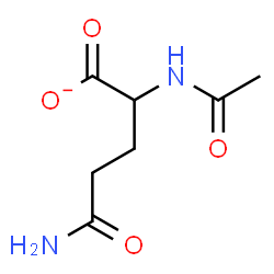 ChemSpider 2D Image | 2-Acetamido-5-amino-5-oxopentanoate | C7H11N2O4