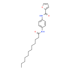 ChemSpider 2D Image | N-[4-(Dodecanoylamino)phenyl]-2-furamide | C23H32N2O3
