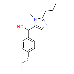 ChemSpider 2D Image | (4-Ethoxyphenyl)(1-methyl-2-propyl-1H-imidazol-5-yl)methanol | C16H22N2O2