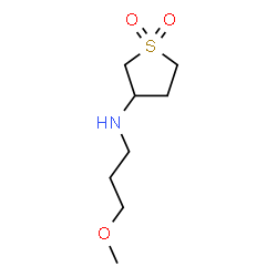 ChemSpider 2D Image | N-(3-Methoxypropyl)tetrahydro-3-thiophenamine 1,1-dioxide | C8H17NO3S