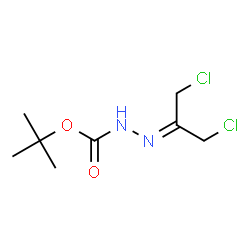 ChemSpider 2D Image | 2-Methyl-2-propanyl 2-(1,3-dichloro-2-propanylidene)hydrazinecarboxylate | C8H14Cl2N2O2
