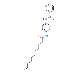 ChemSpider 2D Image | N-[4-(Dodecanoylamino)phenyl]nicotinamide | C24H33N3O2