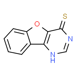 ChemSpider 2D Image | Benzofuro[3,2-d]pyrimidine-4-thiol | C10H6N2OS