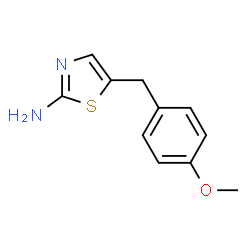 ChemSpider 2D Image | 5-(4-Methoxybenzyl)thiazol-2-amine | C11H12N2OS