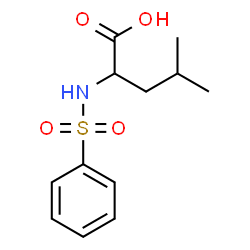 ChemSpider 2D Image | N-(Phenylsulfonyl)leucine | C12H17NO4S