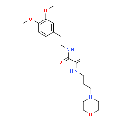 ChemSpider 2D Image | N-[2-(3,4-Dimethoxyphenyl)ethyl]-N'-[3-(4-morpholinyl)propyl]ethanediamide | C19H29N3O5