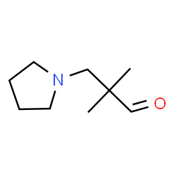 ChemSpider 2D Image | 2,2-Dimethyl-3-(1-pyrrolidinyl)propanal | C9H17NO