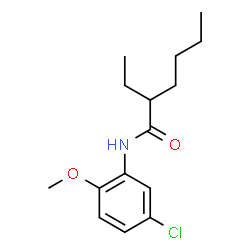 ChemSpider 2D Image | N-(5-Chloro-2-methoxyphenyl)-2-ethylhexanamide | C15H22ClNO2