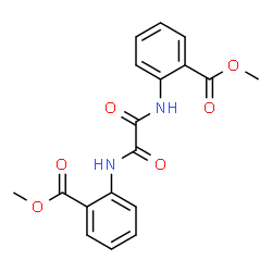 ChemSpider 2D Image | Dimethyl 2,2'-[(1,2-dioxo-1,2-ethanediyl)diimino]dibenzoate | C18H16N2O6