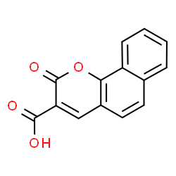 ChemSpider 2D Image | 2-Oxo-2H-benzo[h]chromene-3-carboxylic acid | C14H8O4