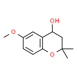 ChemSpider 2D Image | 6-Methoxy-2,2-dimethyl-4-chromanol | C12H16O3