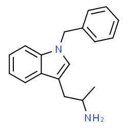 ChemSpider 2D Image | 1-(1-Benzyl-1H-indol-3-yl)-2-propanamine | C18H20N2