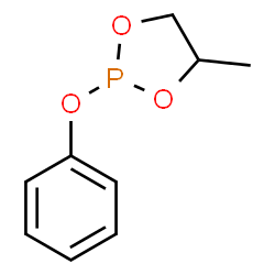 ChemSpider 2D Image | 4-Methyl-2-phenoxy-1,3,2-dioxaphospholane | C9H11O3P