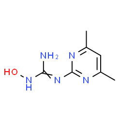 ChemSpider 2D Image | 1-(4,6-dimethylpyrimidin-2-yl)-3-hydroxyguanidine | C7H11N5O