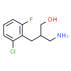 ChemSpider 2D Image | 3-Amino-2-(2-chloro-6-fluorobenzyl)-1-propanol | C10H13ClFNO
