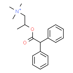 ChemSpider 2D Image | (2-Diphenylacetoxy-propyl)-trimethyl-ammonium | C20H26NO2