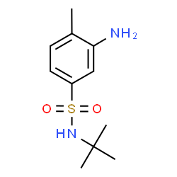 ChemSpider 2D Image | 3-Amino-4-methyl-N-(2-methyl-2-propanyl)benzenesulfonamide | C11H18N2O2S