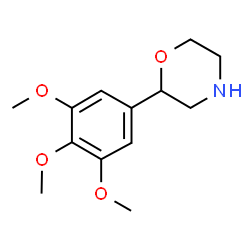 ChemSpider 2D Image | 2-(3,4,5-Trimethoxyphenyl)morpholine | C13H19NO4