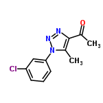 InChI=1/C11H10ClN3O/c1-7-11(8(2)16)13-14-15(7)10-5-3-4-9(12)6-10/h3-6H,1-2H3