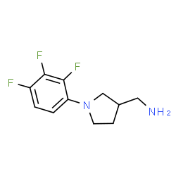 ChemSpider 2D Image | 1-[1-(2,3,4-Trifluorophenyl)-3-pyrrolidinyl]methanamine | C11H13F3N2