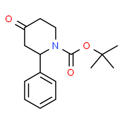 ChemSpider 2D Image | 1-Boc-2-phenyl-4-piperidinone | C16H21NO3