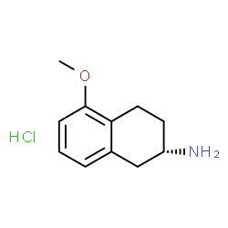 ChemSpider 2D Image | (S)-(-)-5-methoxy-2-aminotetraline hydrochloride | C11H16ClNO