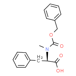 ChemSpider 2D Image | N-[(Benzyloxy)carbonyl]-N-methyl-D-phenylalanine | C18H19NO4
