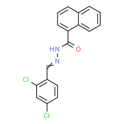 ChemSpider 2D Image | N'-(2,4-Dichlorobenzylidene)-1-naphthohydrazide | C18H12Cl2N2O