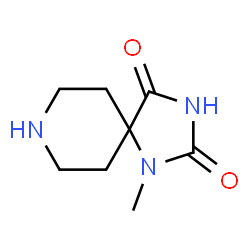 ChemSpider 2D Image | 1-Methyl-1,3,8-triazaspiro[4.5]decane-2,4-dione | C8H13N3O2