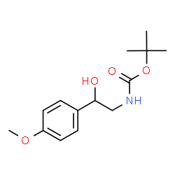 ChemSpider 2D Image | TERT-BUTYL N-[2-HYDROXY-2-(4-METHOXYPHENYL)ETHYL]CARBAMATE | C14H21NO4