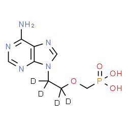 ChemSpider 2D Image | Adefovir-D4 | C8H8D4N5O4P