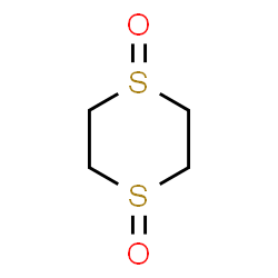 ChemSpider 2D Image | 1,4-Dithiane 1,4-dioxide | C4H8O2S2