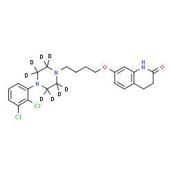 ChemSpider 2D Image | Aripiprazole-d8 (piperazinyl-d8) | C23H19D8Cl2N3O2
