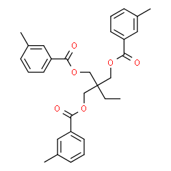 ChemSpider 2D Image | 2,2-Bis{[(3-methylbenzoyl)oxy]methyl}butyl 3-methylbenzoate | C30H32O6