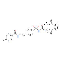 ChemSpider 2D Image | GLIPIZIDE-D11 | C21H16D11N5O4S