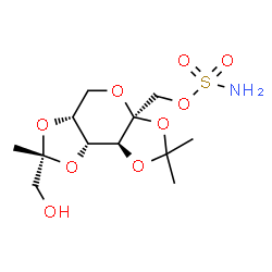 ChemSpider 2D Image | R-Hydroxy Topiramate | C12H21NO9S