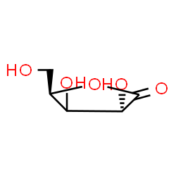 ChemSpider 2D Image | (3R,5R)-3,4-Dihydroxy-5-(hydroxymethyl)dihydro-2(3H)-furanone | C5H8O5