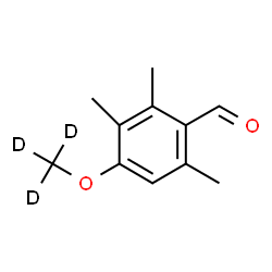 ChemSpider 2D Image | 2,3,6-Trimethyl-4-[(~2~H_3_)methyloxy]benzaldehyde | C11H11D3O2
